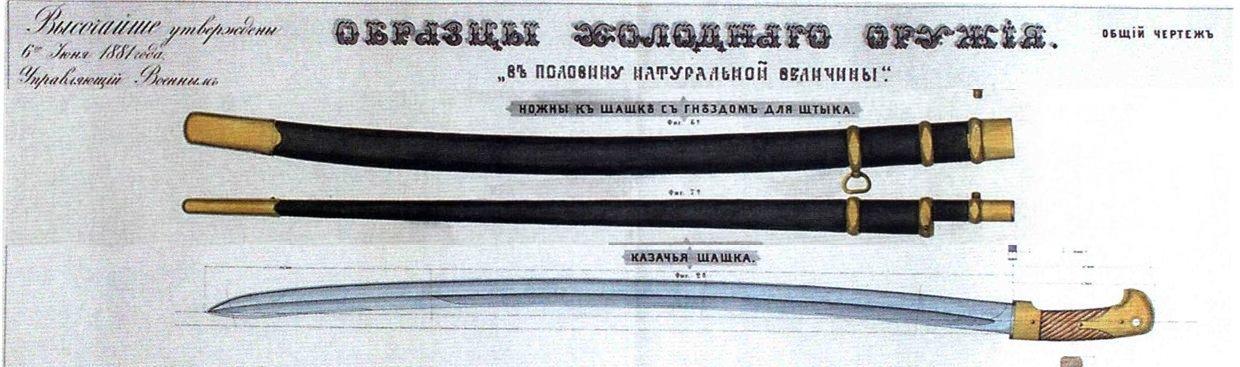 (图片 1910年款哥萨克骑兵刀) 1881哥萨克军官马刀  该刀全长960毫米