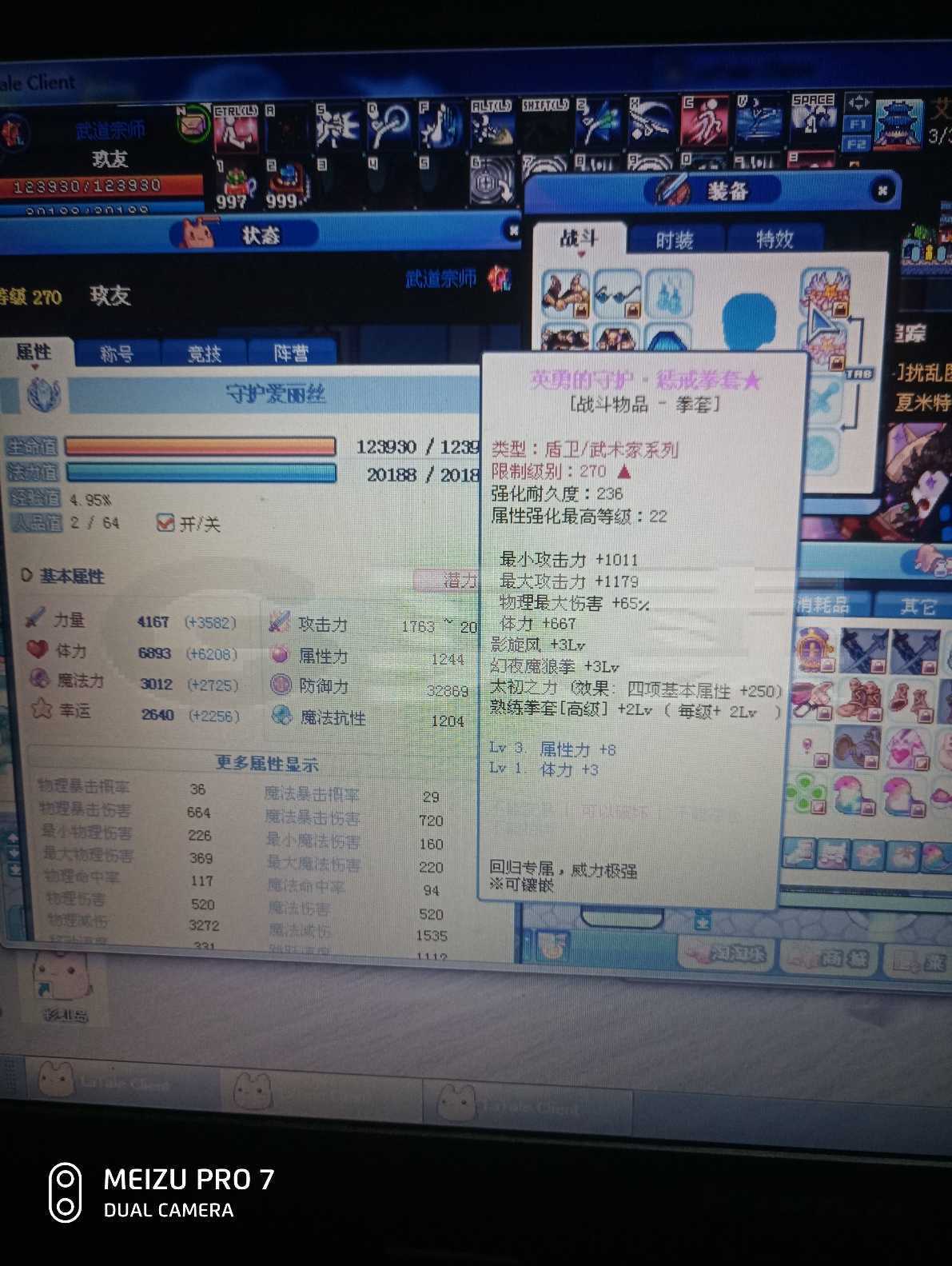 彩虹岛-账号[武道宗师270级]死霸队长披风